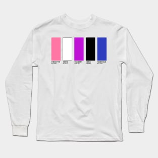 Genderfluid Color Palette Long Sleeve T-Shirt